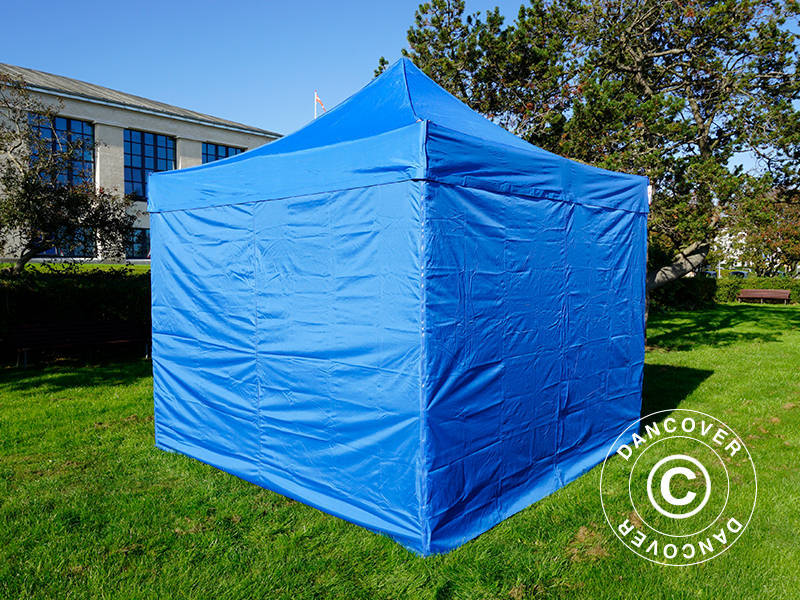 Namiot Ekspresowy FleXtents PRO Steel 3x3m Niebieski, mq 4 ściany boczne - Image 6