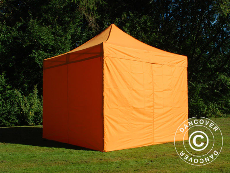 Namiot Ekspresowy FleXtents PRO Steel 3x3m Pomaranczowy, mq 4 ściany boczne - Image 2