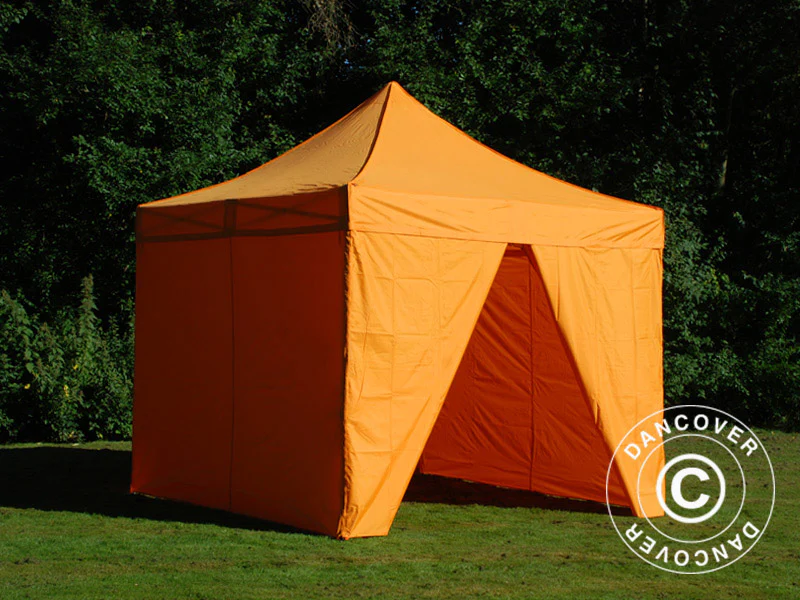 Namiot Ekspresowy FleXtents PRO Steel 3x3m Pomaranczowy, mq 4 ściany boczne - Image 7