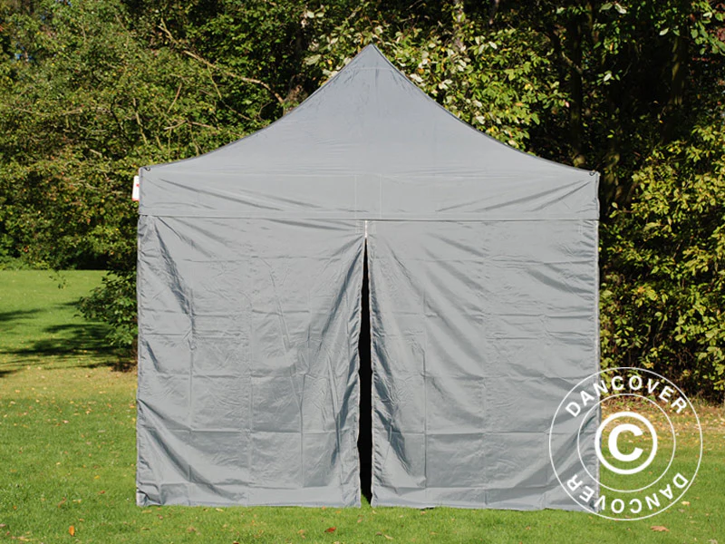 Namiot Ekspresowy FleXtents PRO Steel 3x3m Szary, mq 4 ściany boczne - Image 5