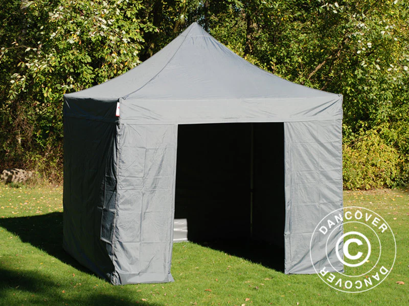 Namiot Ekspresowy FleXtents PRO Steel 3x3m Szary, mq 4 ściany boczne - Image 8