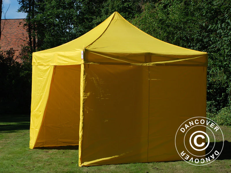 Namiot Ekspresowy FleXtents PRO Steel 3x3m Zólty, mq 4 ściany boczne - Image 6
