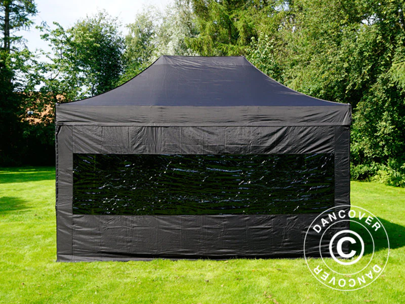 Namiot Ekspresowy FleXtents PRO Steel 3x4,5m, Czarny, mq 4 ściany boczne - Image 2