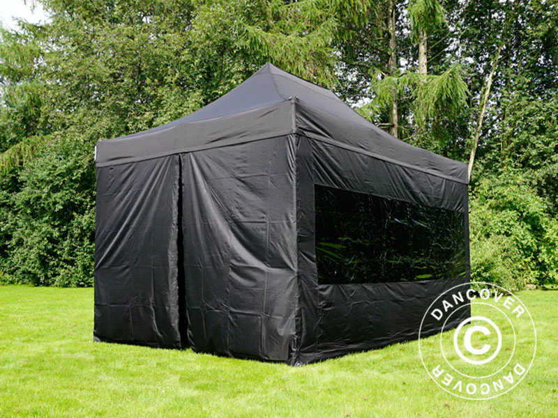 Namiot Ekspresowy FleXtents PRO Steel 3x4,5m, Czarny, mq 4 ściany boczne - Image 4