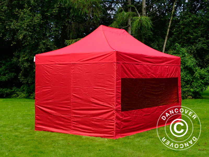 Namiot Ekspresowy FleXtents PRO Steel 3x4,5m, Czerwony, mq 4 ściany boczne - Image 2