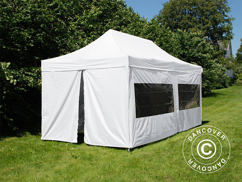 Namiot Ekspresowy FleXtents PRO Steel 3x6m Biały, Ogniotrwale, mq 6 ściany boczne - Image 5