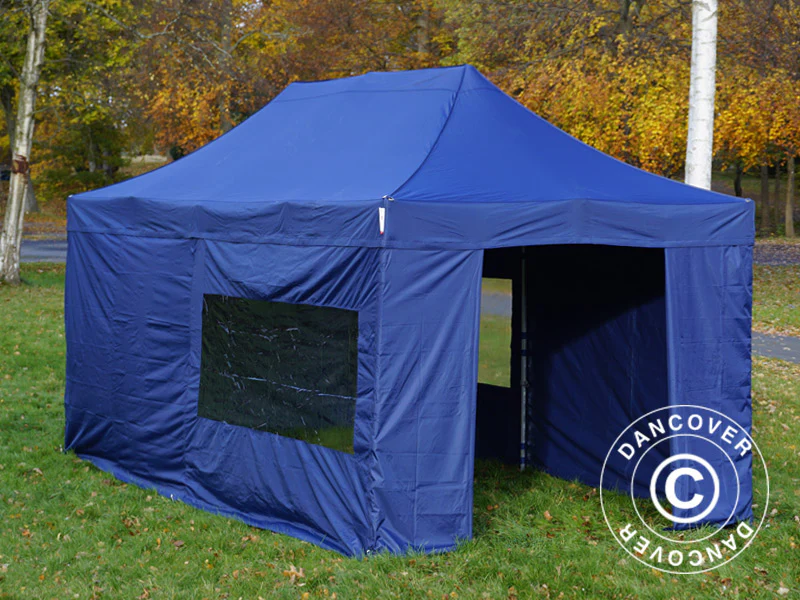 Namiot Ekspresowy FleXtents PRO Steel 3x6m Ciemny niebieski, mq 6 ściany boczne - Image 4