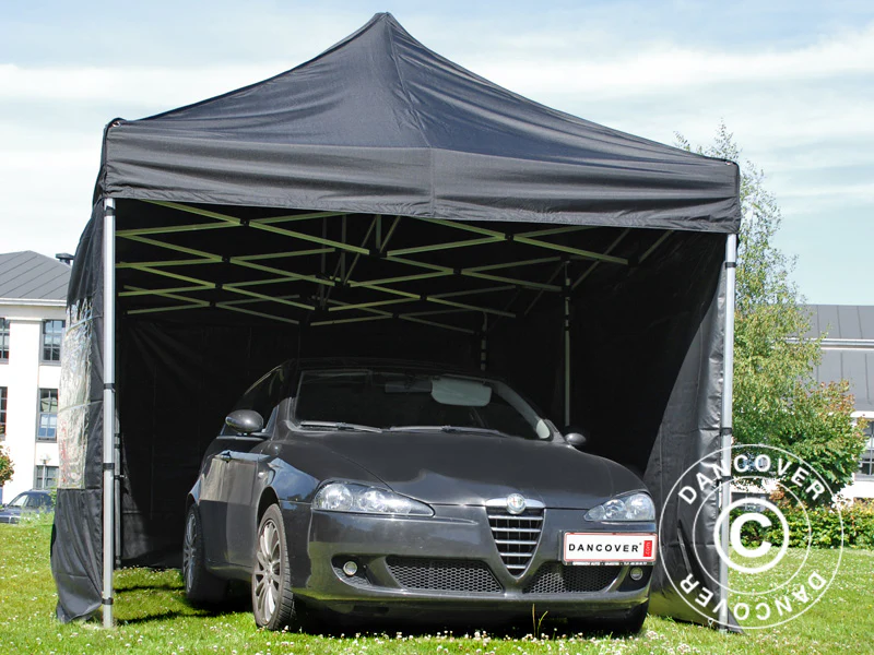 Namiot Ekspresowy FleXtents PRO Steel 3x6m Czarny, mq 6 ściany boczne - Image 4