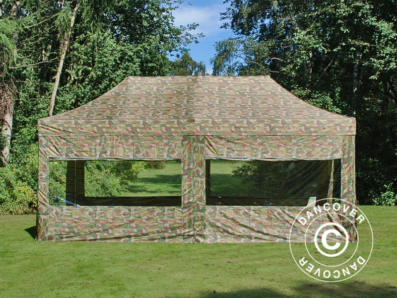 Namiot Ekspresowy FleXtents PRO Steel 3x6m Kamuflaż/Wojskowy, mq 6 ściany boczne - Image 2
