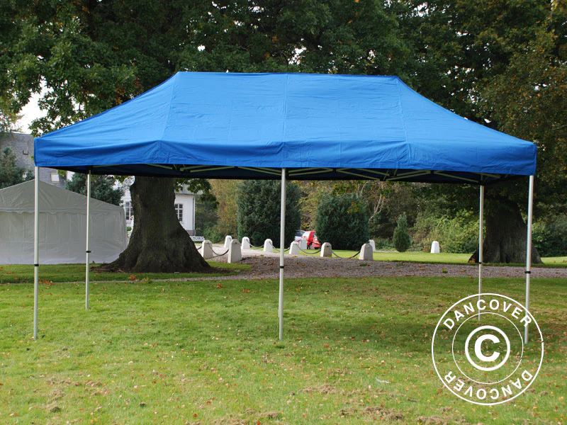 Namiot Ekspresowy FleXtents PRO Steel 3x6m Niebieski, zawierający 6 ozdobnymi kurtynami - Image 4