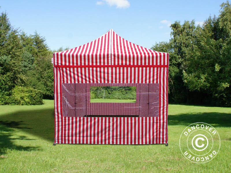 Namiot ekspresowy FleXtents PRO Steel 3x6m Pasiasty, 6 ściany boczne - Image 4
