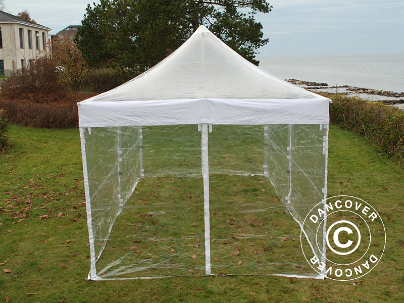 Namiot Ekspresowy FleXtents PRO Steel 3x6m Przezroczysty, mq 6 ściany boczne - Image 3