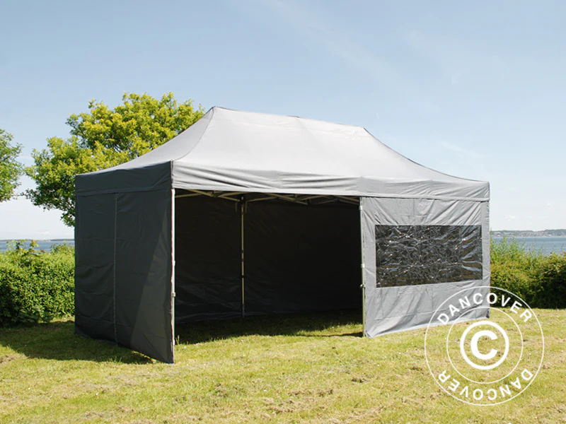 Namiot Ekspresowy FleXtents PRO Steel 3x6m Szary, mq 6 ściany boczne - Image 3