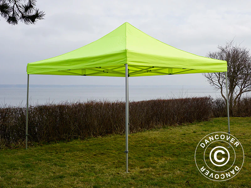 Namiot Ekspresowy FleXtents PRO Steel 4x4m Jaskrawożółty/zielony, mq 4 ściany boczne DOSTĘPNA TYLKO 3 SZTUKA - Image 9