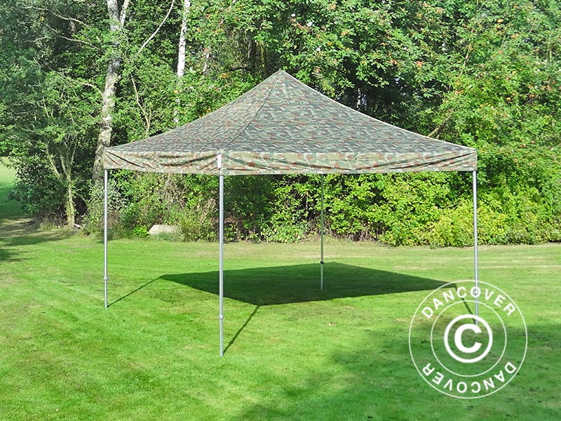 Namiot Ekspresowy FleXtents PRO Steel 4x4m Kamuflaż/Wojskowy DOSTĘPNA TYLKO 3 SZTUKA - Image 2