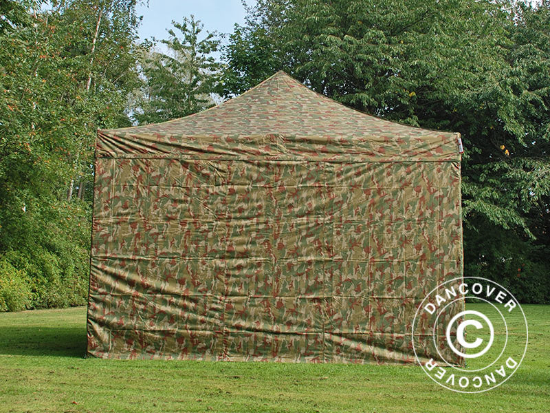 Namiot Ekspresowy FleXtents PRO Steel 4x4m Kamuflaż/Wojskowy, mq 4 ściany boczne - Image 4