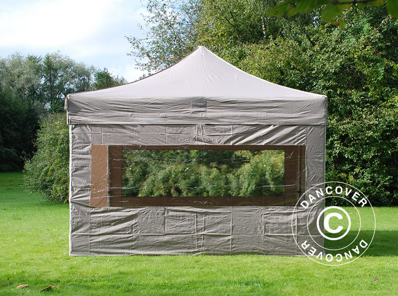 Namiot Ekspresowy FleXtents PRO Steel 4x4m Latte, mq 4 ściany boczne - Image 2