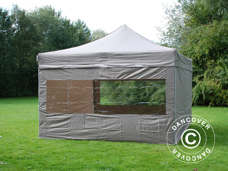 Namiot Ekspresowy FleXtents PRO Steel 4x4m Latte, mq 4 ściany boczne - Image 3