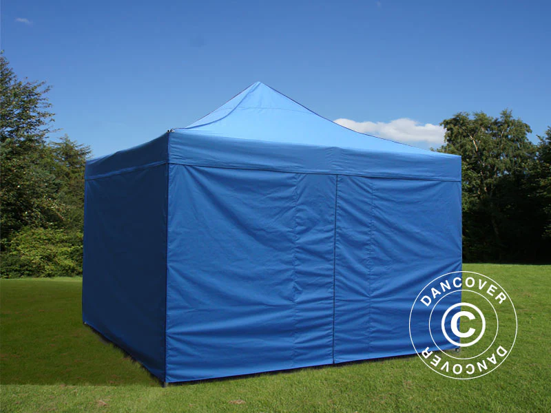 Namiot Ekspresowy FleXtents PRO Steel 4x4m Niebieski, mq 4 ściany boczne - Image 2