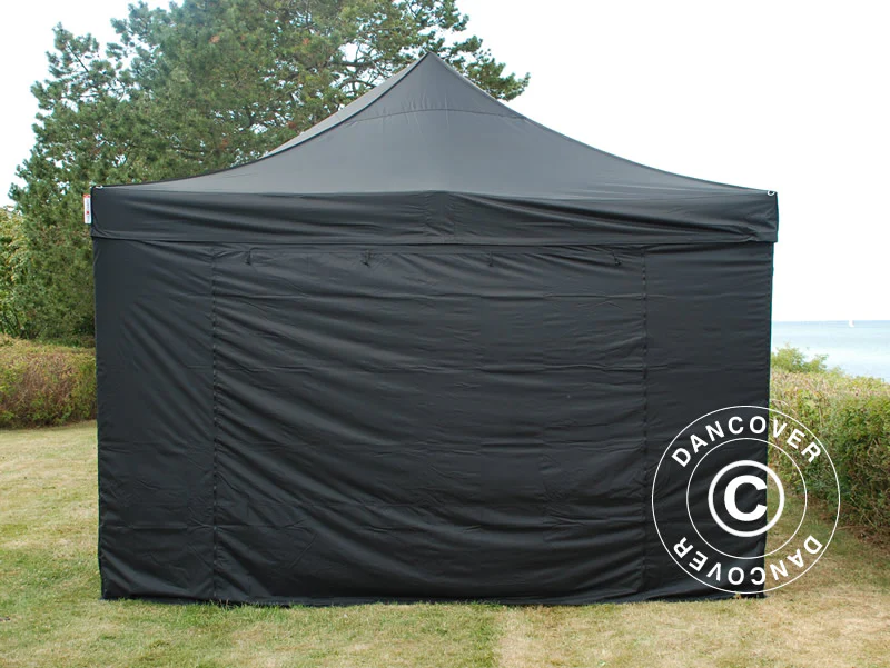 Namiot Ekspresowy FleXtents PRO Steel 4x6m Czarny, mq 8 ściany boczne - Image 4