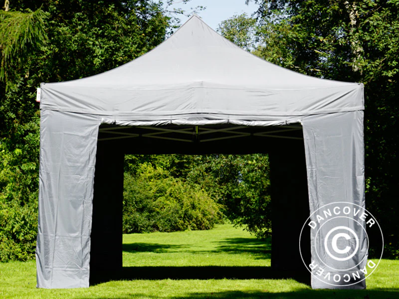 Namiot Ekspresowy FleXtents PRO Steel 4x6m Szary, mq 8 ściany boczne - Image 5