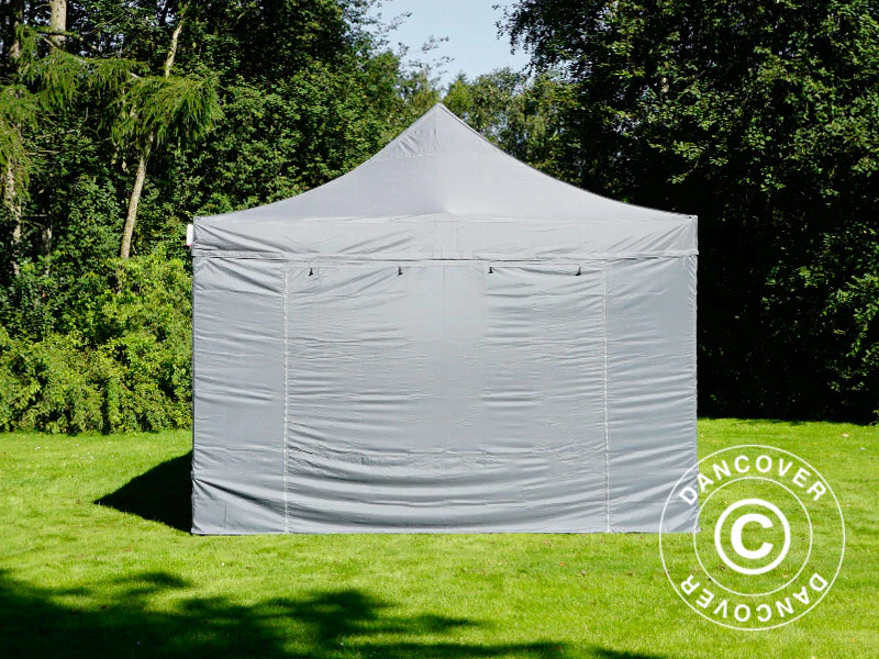 Namiot Ekspresowy FleXtents PRO Steel 4x6m Szary, mq 8 ściany boczne - Image 6