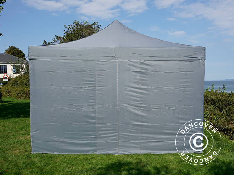 Namiot Ekspresowy FleXtents PRO Steel 4x8m Szary, mq 6 ściany boczne - Image 6