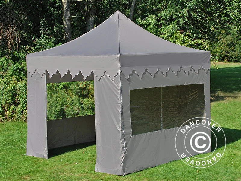Namiot Ekspresowy FleXtents PRO Steel "Morocco" 3x3m Latte, mq 4 ściany boczne - Image 4