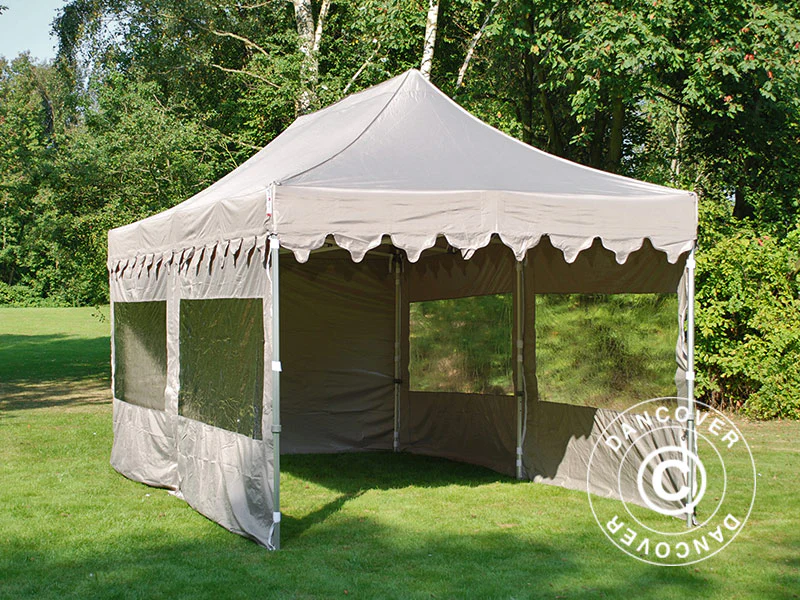 Namiot Ekspresowy FleXtents PRO Steel "Morocco" 3x6m Latte, mq 6 ściany boczne - Image 7