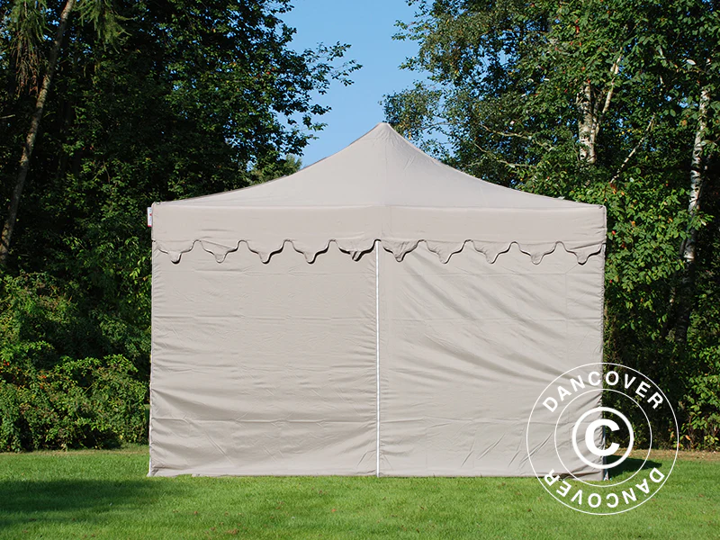 Namiot Ekspresowy FleXtents PRO Steel "Morocco" 4x8m Latte, mq  6 ściany boczne - Image 4