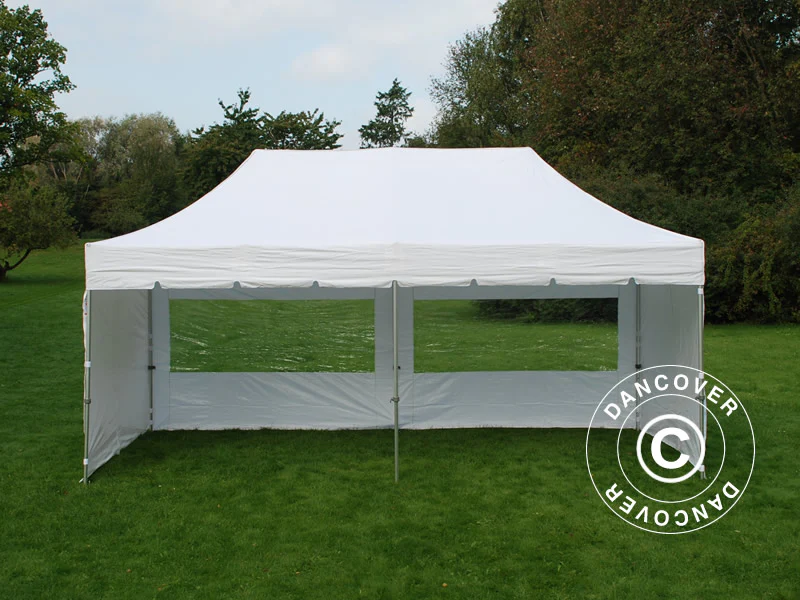 Namiot Ekspresowy FleXtents PRO Steel "Peaked" 3x6m Biały, mq 6 ściany boczne - Image 5