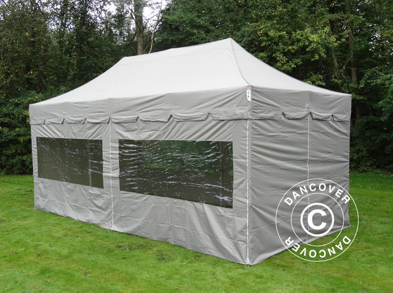 Namiot Ekspresowy FleXtents PRO Steel "Peaked" 3x6m Latte, mq 6 ściany boczne - Image 2