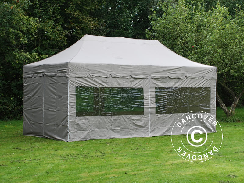 Namiot Ekspresowy FleXtents PRO Steel "Peaked" 3x6m Latte, mq 6 ściany boczne - Image 3