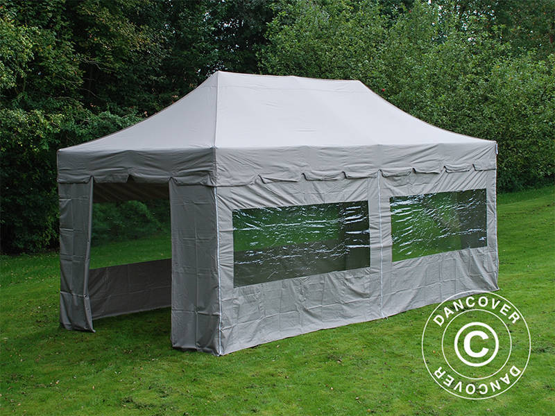 Namiot Ekspresowy FleXtents PRO Steel "Peaked" 3x6m Latte, mq 6 ściany boczne - Image 6