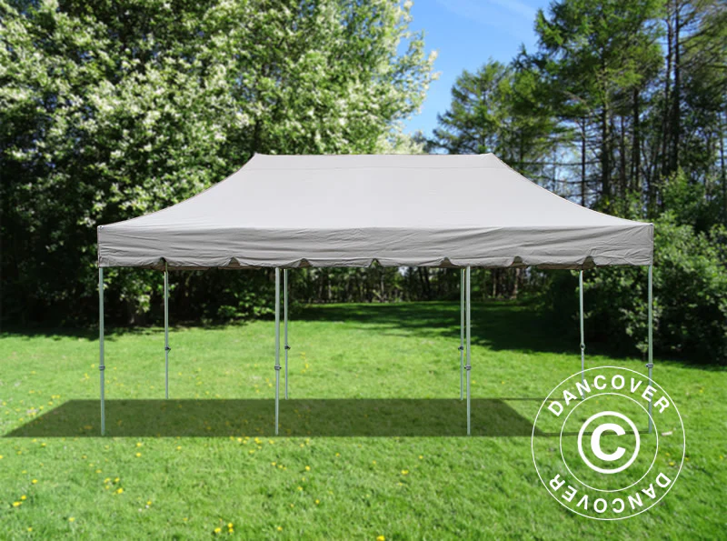 Namiot Ekspresowy FleXtents PRO Steel "Peaked" 4x6m Latte, mq 8 ściany boczne - Image 3