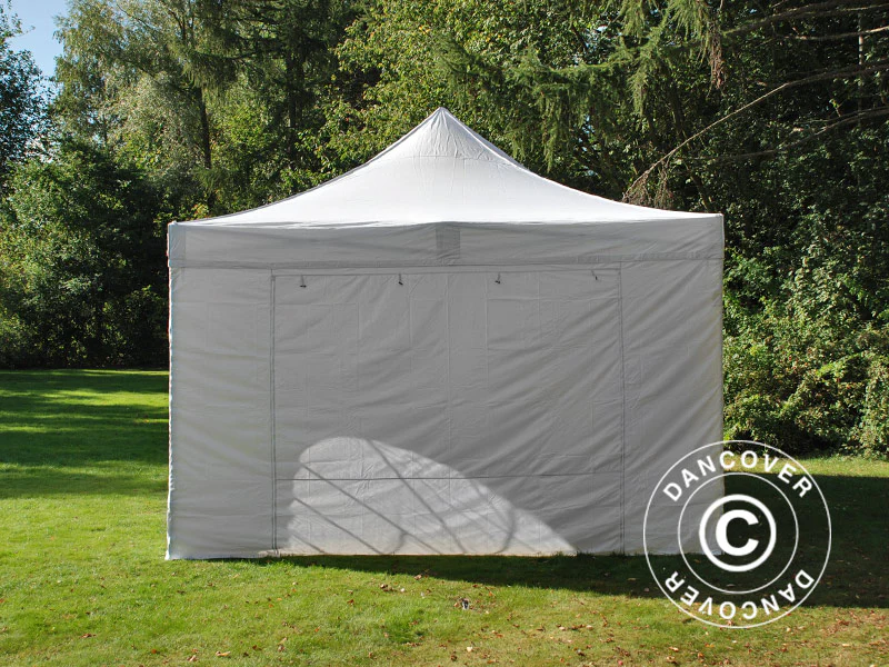 Namiot Ekspresowy FleXtents PRO Steel Vintage Style 4x6m Biały, mq 8 ściany boczne - Image 12