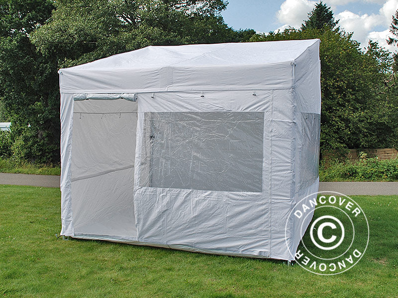 Namiot ekspresowy FleXtents PRO Trapezo 2x3m Biały, mq 4 ściany boczne - Image 3