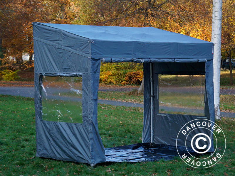 Namiot ekspresowy FleXtents PRO Trapezo 2x3m Szary, mq 4 ściany boczne - Image 9