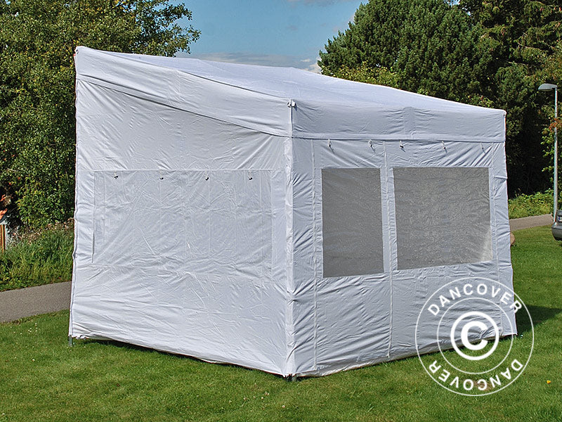 Namiot ekspresowy FleXtents PRO Trapezo 3x3m Biały, mq 4 ściany boczne - Image 6