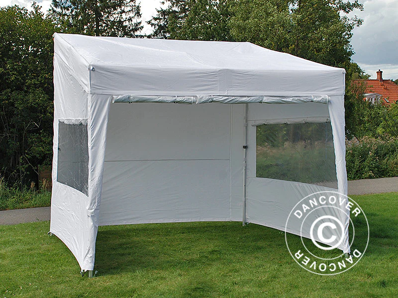 Namiot ekspresowy FleXtents PRO Trapezo 3x3m Biały, mq 4 ściany boczne - Image 7