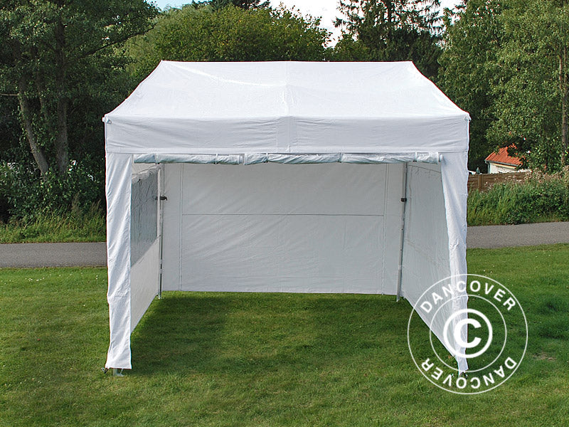 Namiot ekspresowy FleXtents PRO Trapezo 3x3m Biały, mq 4 ściany boczne - Image 8