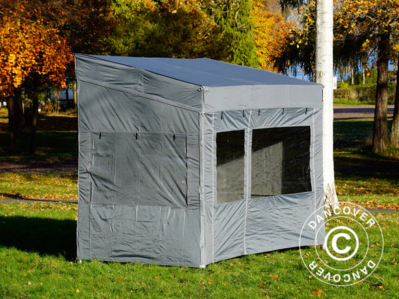 Namiot ekspresowy FleXtents PRO Trapezo 3x3m Szary, mq 4 ściany boczne - Image 2