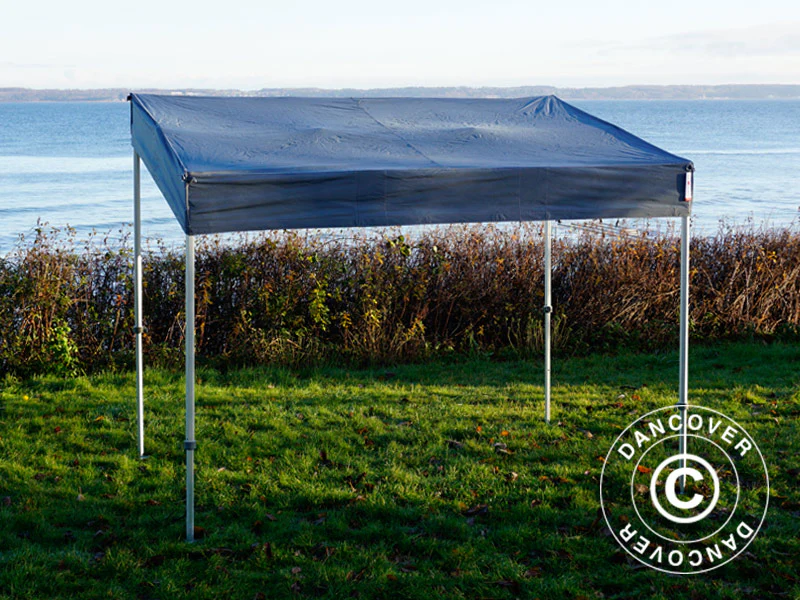 Namiot ekspresowy FleXtents PRO Trapezo 3x3m Szary, mq 4 ściany boczne - Image 4