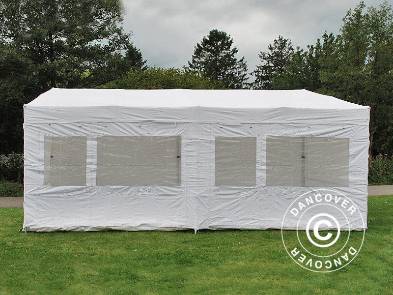 Namiot ekspresowy FleXtents PRO Trapezo 3x6m Biały, mq 4 ściany boczne - Image 2