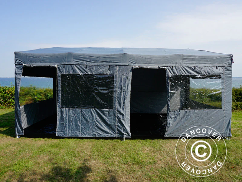 Namiot ekspresowy FleXtents PRO Trapezo 3x6m Szary, mq 4 ściany boczne - Image 11