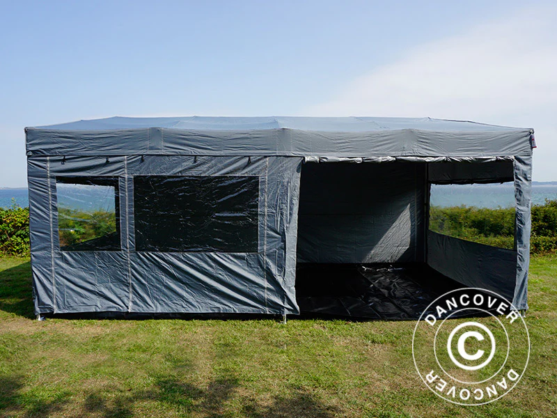 Namiot ekspresowy FleXtents PRO Trapezo 3x6m Szary, mq 4 ściany boczne - Image 12
