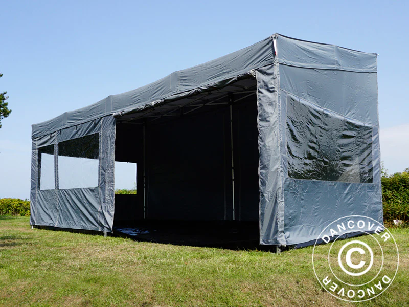 Namiot ekspresowy FleXtents PRO Trapezo 3x6m Szary, mq 4 ściany boczne - Image 13