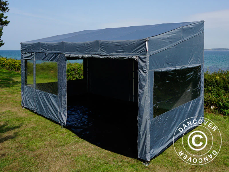Namiot ekspresowy FleXtents PRO Trapezo 3x6m Szary, mq 4 ściany boczne - Image 14
