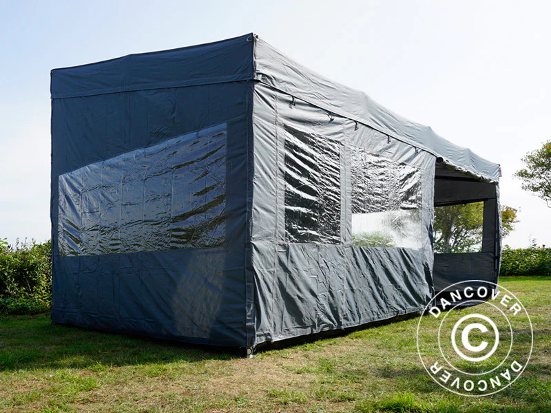Namiot ekspresowy FleXtents PRO Trapezo 3x6m Szary, mq 4 ściany boczne - Image 15