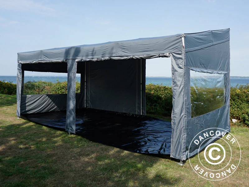 Namiot ekspresowy FleXtents PRO Trapezo 3x6m Szary, mq 4 ściany boczne - Image 19